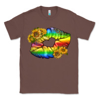 Chestnut Lgbtq Pride Rainbow Lips Classic Tee - BundleAndBundleShop