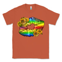 Copper Lgbtq Pride Rainbow Lips Classic Tee - BundleAndBundleShop