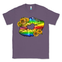 Lavender Lgbtq Pride Rainbow Lips Classic Tee - BundleAndBundleShop