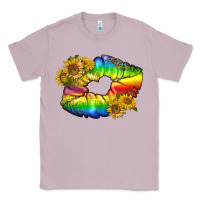 Lilac Lgbtq Pride Rainbow Lips Classic Tee - BundleAndBundleShop