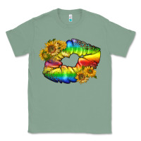 Sage Lgbtq Pride Rainbow Lips Classic Tee - BundleAndBundleShop