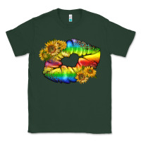 Sports Green Lgbtq Pride Rainbow Lips Classic Tee - BundleAndBundleShop