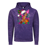Pink Christmas Breast Cancer Ribbon Basketball Vintage Hoodie | Teevron