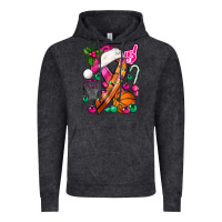 Vintage Black Pink Christmas Breast Cancer Ribbon Basketball Vintage Hoodie - BundleAndBundleShop