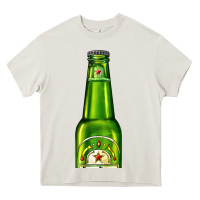 Cream green beer Heavy Core Tee - AdoDesignShop