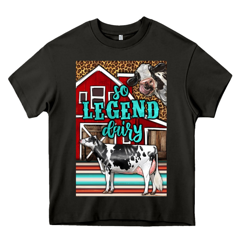 Western So Legend Dairy Holstein Cow Heavy Core Tee by LillyAllenDesigns | Teevron