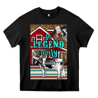 Black Western So Legend Dairy Holstein Cow Heavy Core Tee - LillyAllenDesigns