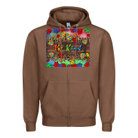 Chestnut Be kind Zipper Hoodie - CowGirlArtShop