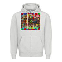 Dove Grey Be kind Zipper Hoodie - CowGirlArtShop