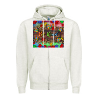 Oatmeal Heather Be kind Zipper Hoodie - CowGirlArtShop