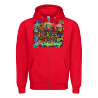 Red Be kind Zipper Hoodie - CowGirlArtShop