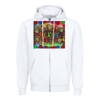 White Be kind Zipper Hoodie - CowGirlArtShop