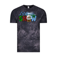 Cloud Black let it snow Vintage Tee - BundleAndBundleShop