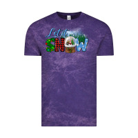 Cloud Purple let it snow Vintage Tee - BundleAndBundleShop