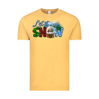 Vintage Mustard let it snow Vintage Tee - BundleAndBundleShop
