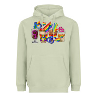 Matcha lgbt coffee cups Heavyweight Hoodie - FaDigitalArtStudio