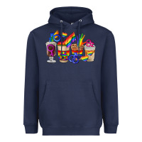 Navy lgbt coffee cups Heavyweight Hoodie - FaDigitalArtStudio