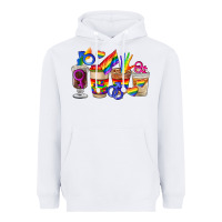 White lgbt coffee cups Heavyweight Hoodie - FaDigitalArtStudio