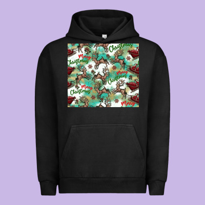 Christmas Magic Pattern Urban Hoodie Designed By Cowhidedigitalart
