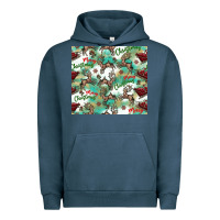 Pigment Midnight Navy christmas magic pattern Urban Hoodie - CowhideDigitalArt