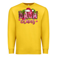 Lemon Pink Christmas Mama Claus Premium Sweatshirt - FaDigitalArtStudio