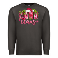 Smoke Pink Christmas Mama Claus Premium Sweatshirt - FaDigitalArtStudio