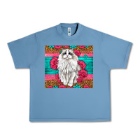 Pebble Blue Western Ragdoll Cat Urban Heavy Tee - LillyAllenDesigns