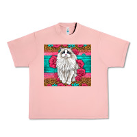 Salmon Western Ragdoll Cat Urban Heavy Tee - LillyAllenDesigns