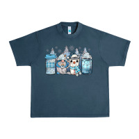 Midnight Navy winter coffee Urban Heavy Tee - JahusDesignShop