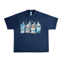 Navy winter coffee Urban Heavy Tee - JahusDesignShop