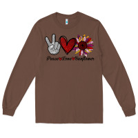 Chestnut peace love sunflower Long Sleeve Tee - Bettercallsaul