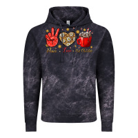 Cloud Black Peace Love Hot Chocolate Vintage Hoodie - BundleAndBundleShop