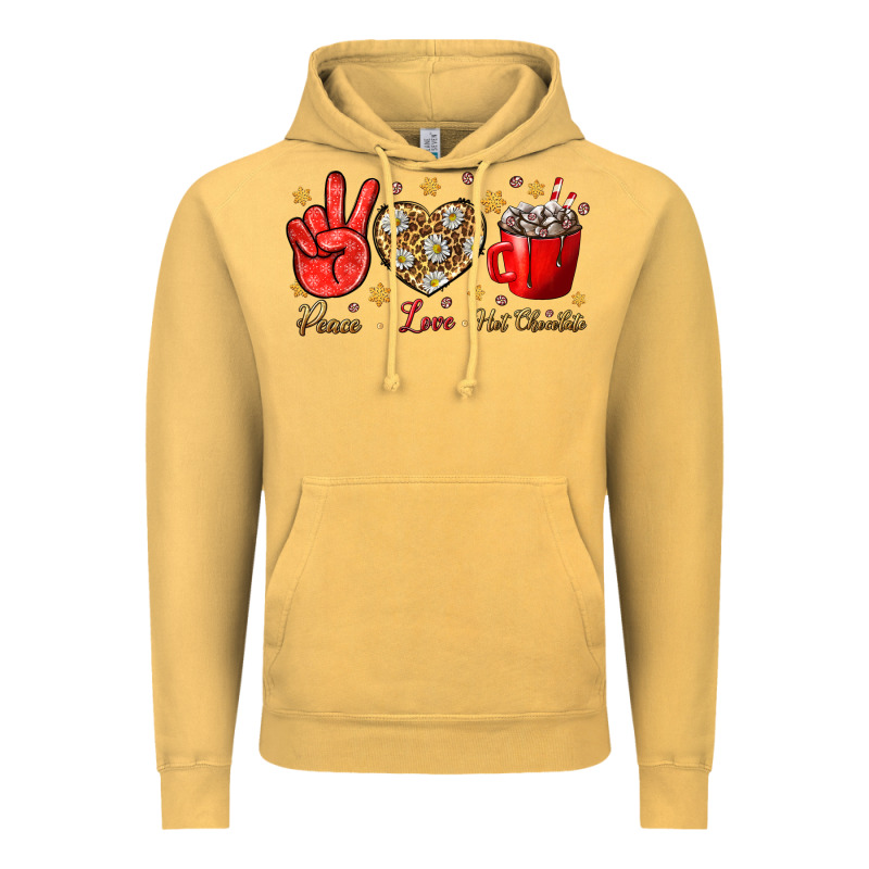 Peace Love Hot Chocolate Vintage Hoodie by BundleAndBundleShop | Teevron