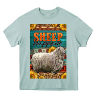 Arona Western Sheep Happens Sunflowers Heavy Core Tee - LillyAllenDesigns