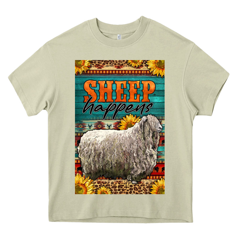 Western Sheep Happens Sunflowers Heavy Core Tee by LillyAllenDesigns | Teevron