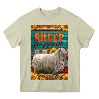 Mossy Western Sheep Happens Sunflowers Heavy Core Tee - LillyAllenDesigns