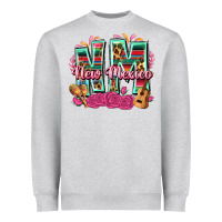 Heather Grey New Mexico Heavyweight Sweatshirt - texasbilliewilder