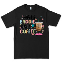 Black half baddie half coffee Premium Tee - MaliasSmallBusiness