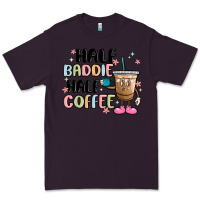 Plum half baddie half coffee Premium Tee - MaliasSmallBusiness