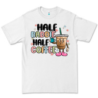 White half baddie half coffee Premium Tee - MaliasSmallBusiness