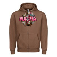 Chestnut Mama lightning bolt Mother's Day Zipper Hoodie - CowGirlArtShop