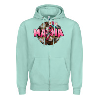 Seafoam Mama lightning bolt Mother's Day Zipper Hoodie - CowGirlArtShop