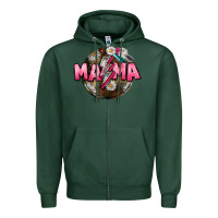 Sports Green Mama lightning bolt Mother's Day Zipper Hoodie - CowGirlArtShop