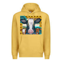 Antique Gold Cows Gemstone Sunflowers Tumbler Premium Hoodie - CowCowDesign
