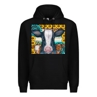 Black Cows Gemstone Sunflowers Tumbler Premium Hoodie - CowCowDesign