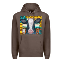 Coffee Cows Gemstone Sunflowers Tumbler Premium Hoodie - CowCowDesign