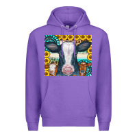 Purple Cows Gemstone Sunflowers Tumbler Premium Hoodie - CowCowDesign