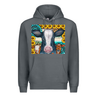 Rock Cows Gemstone Sunflowers Tumbler Premium Hoodie - CowCowDesign