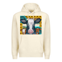 Sandshell Cows Gemstone Sunflowers Tumbler Premium Hoodie - CowCowDesign