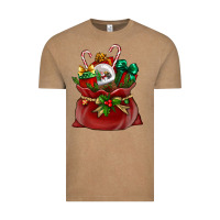 Vintage Coffee christmas santa claus bag Vintage Tee - BundleAndBundleShop